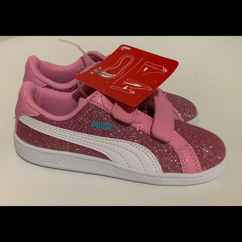 Puma Vikky Glitz Size 10 - Pink